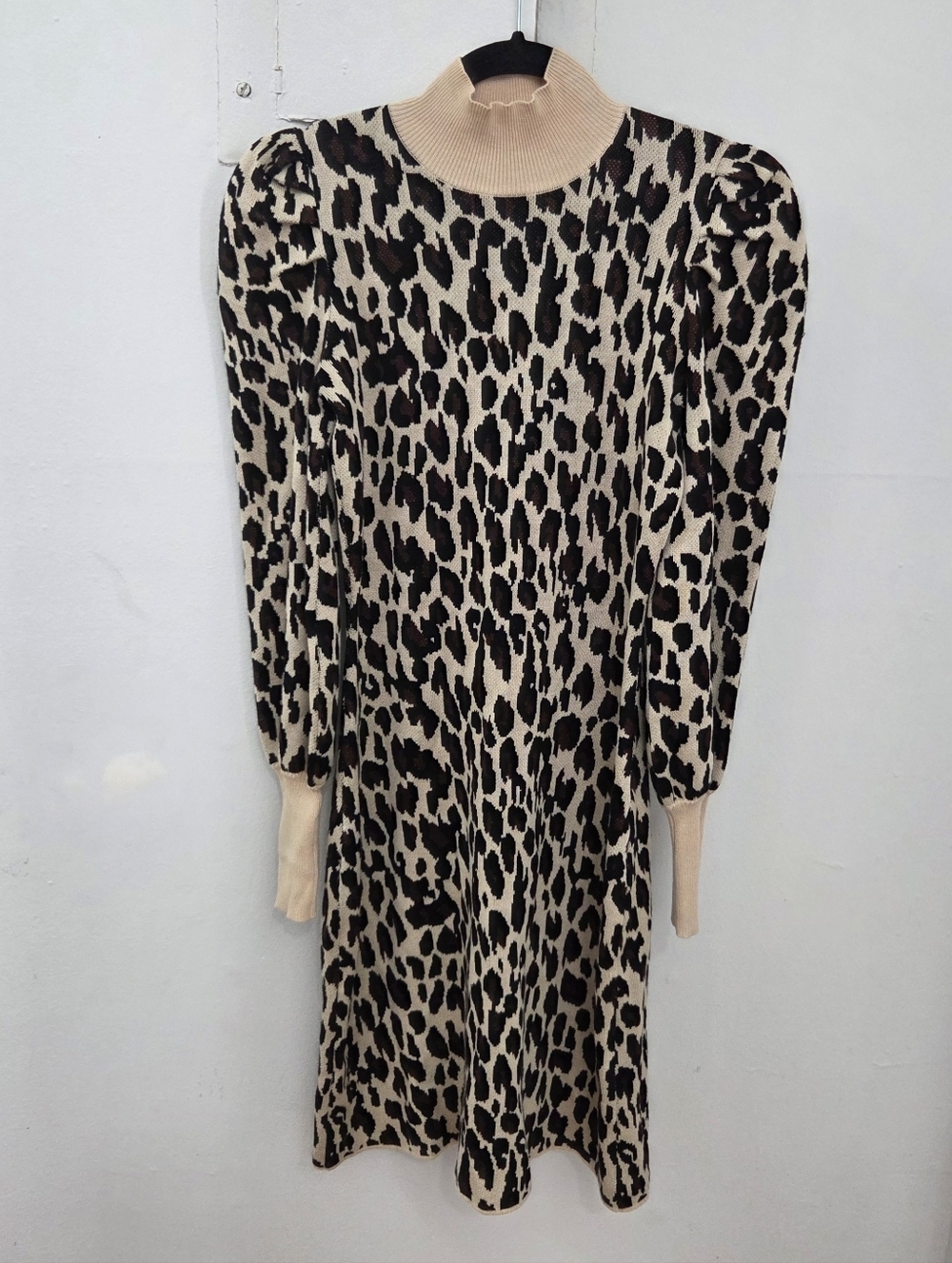 Taylor Leopard Knit Midi Dress